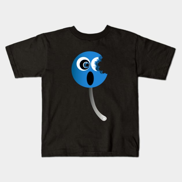 Blue Sucker Kids T-Shirt by adamzworld